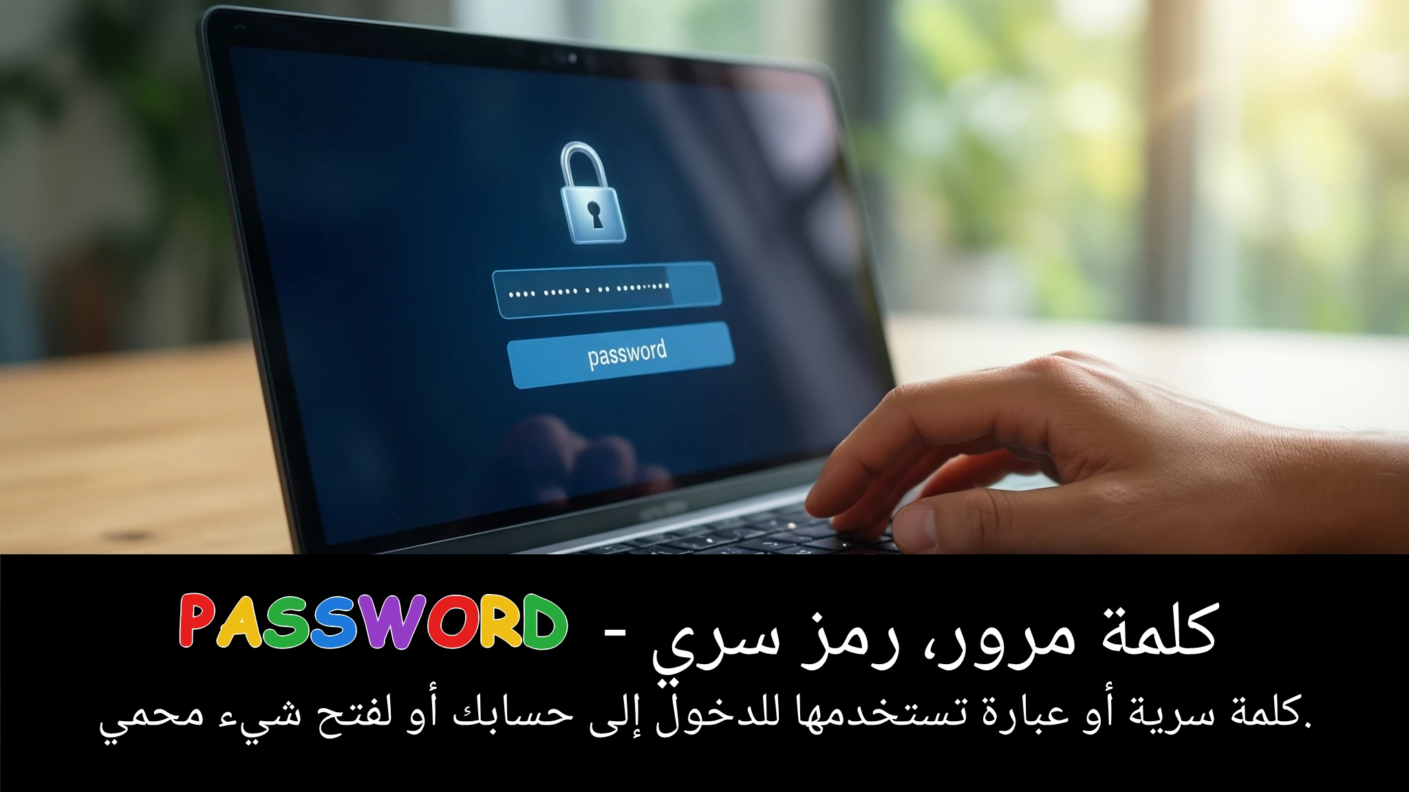 Arabic Illustration for password